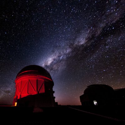 The Milky Way above the DES’s Cerro Tololo Inter-American Observatory in Chile.